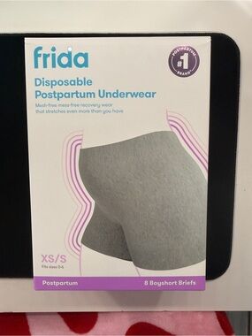 Frida Mom Disposable Postpartum Underwear Womens Size XS/S Boyshort Briefs 8 Ct